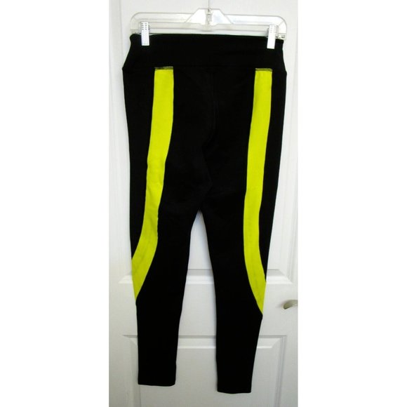 Slazenger Ladies' Sports Performance Full Leggings - NWOT Yellow/Black - LARGE - Picture 3 of 9